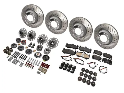 Central locking wheel bolt, wheel nut set, for Turbo / GT2 / GT3 without PCCB ceramic brake - 99704460298